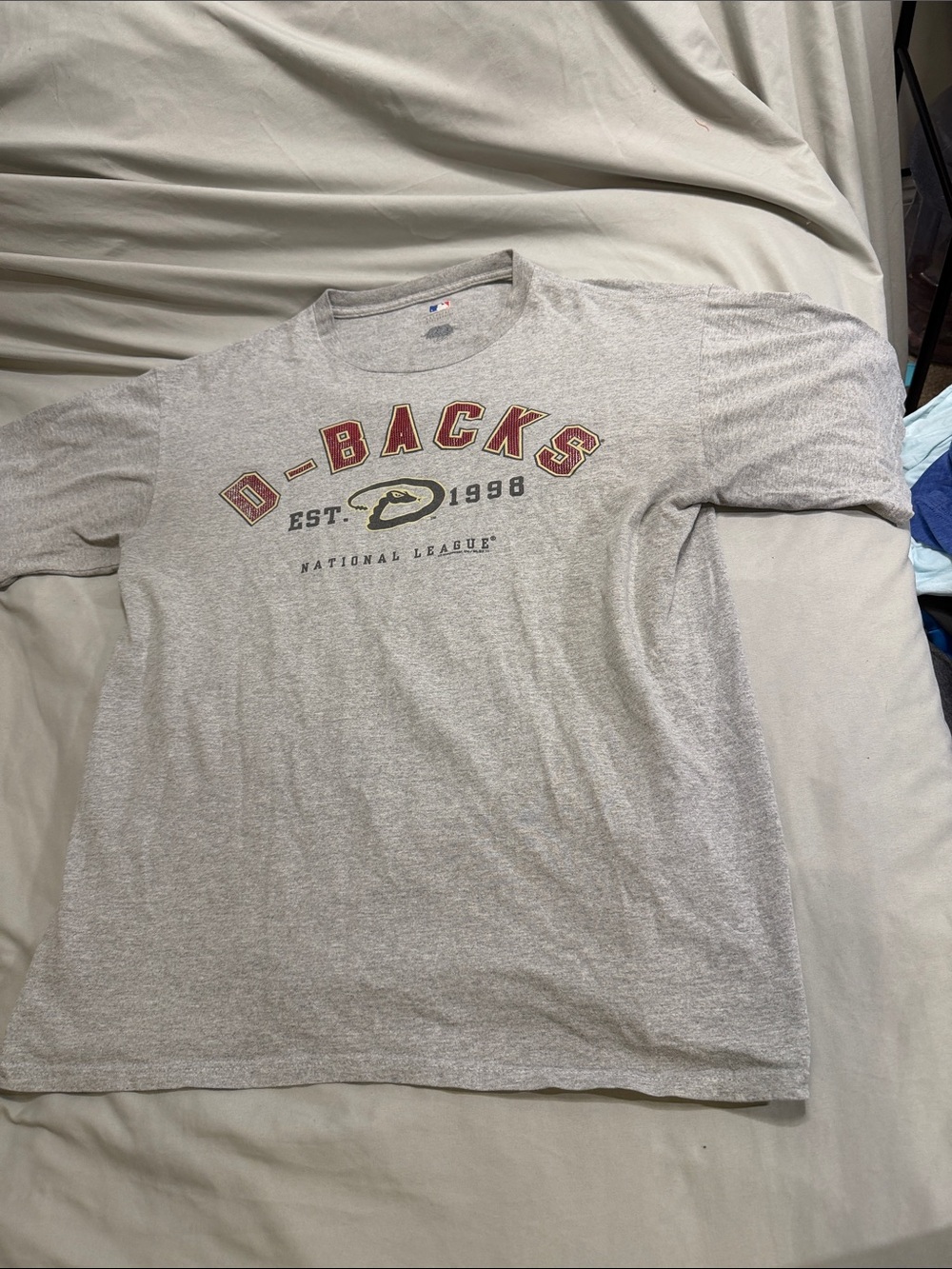 Arizona D-Backs Heather Gray Short-Sleeve Graphic Tee Vintage